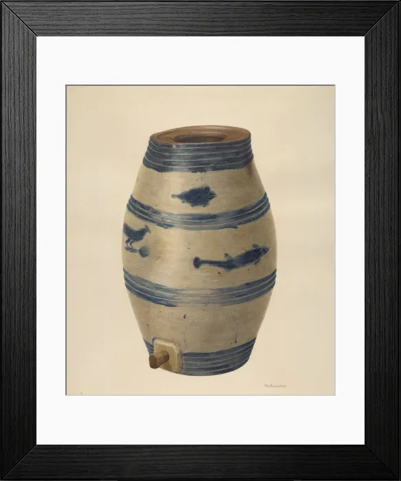 Framed Print : Water or Wine Jug, c. 1939. Creator: Nicholas Amantea Framed Print : Water or Wine Jug, c. 1939. Creator: Nicholas Amantea