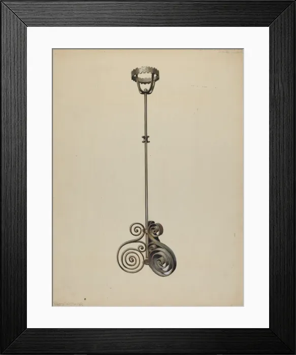 Framed Print : Stand for Incense Burner, c. 1938. Creator: Walter Hochstrasser Framed Print : Stand for Incense Burner, c. 1938. Creator: Walter Hochstrasser