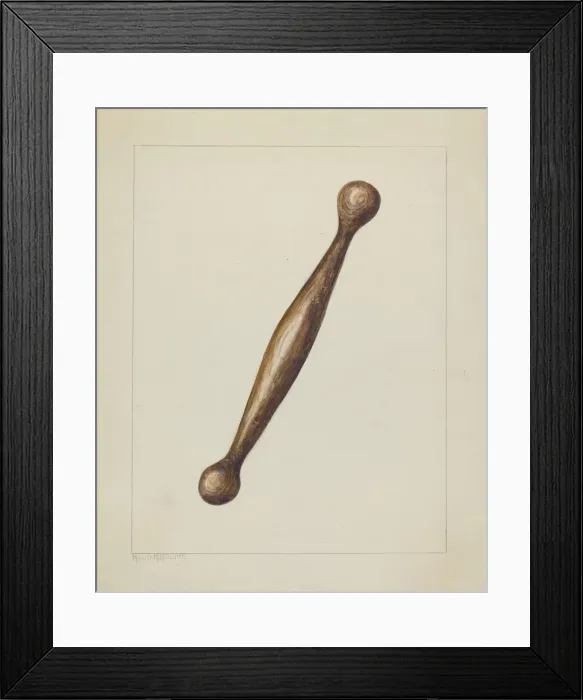 Framed Print : Spinning Stick, c. 1938. Creator: Maud M Holme Framed Print : Spinning Stick, c. 1938. Creator: Maud M Holme