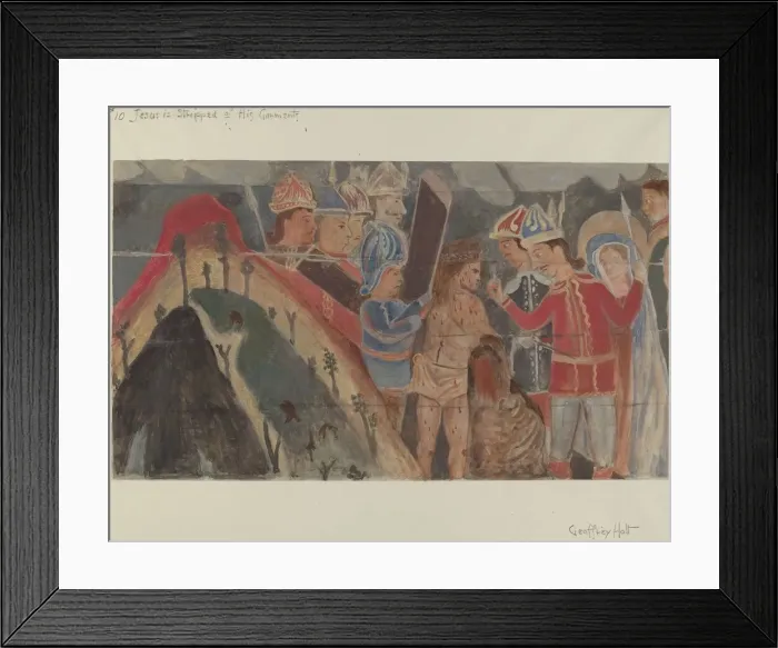 Framed Print : Station of the Cross No. 10: Jesus is Stripped of His Garments, c. 1936 Framed Print : Station of the Cross No. 10: Jesus is Stripped of His Garments, c. 1936
