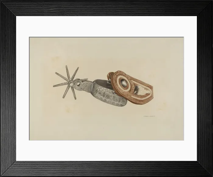 Framed Print : Spur, c. 1938. Creator: Edward Jewett Framed Print : Spur, c. 1938. Creator: Edward Jewett