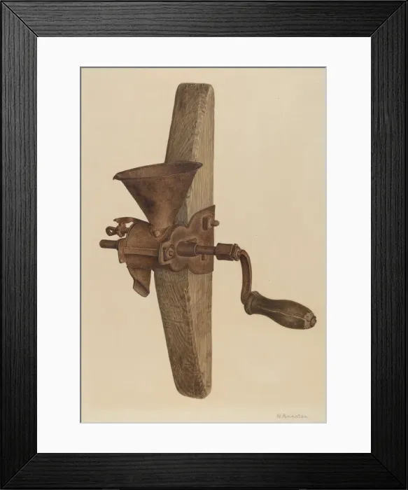 Framed Print : Grinder, 1935 / 1942. Creator: Nicholas Amantea Framed Print : Grinder, 1935 / 1942. Creator: Nicholas Amantea