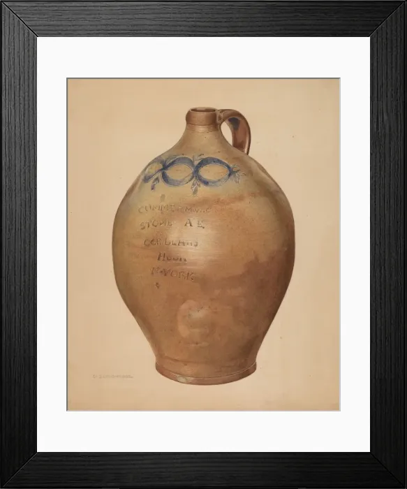Framed Print : Jug, c. 1938. Creator: George Loughridge Framed Print : Jug, c. 1938. Creator: George Loughridge