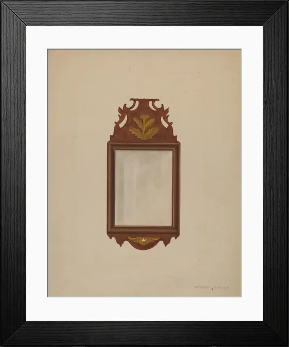 Framed Print : Mirror, c. 1936. Creator: Arthur Johnson Framed Print : Mirror, c. 1936. Creator: Arthur Johnson