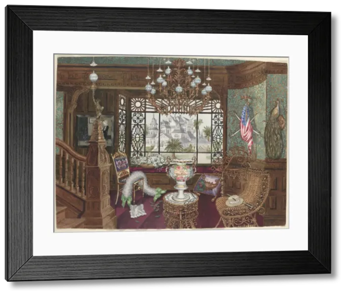 Framed Print : Window Alcove, 1935 / 1942. Creator: Perkins Harnly Framed Print : Window Alcove, 1935 / 1942. Creator: Perkins Harnly