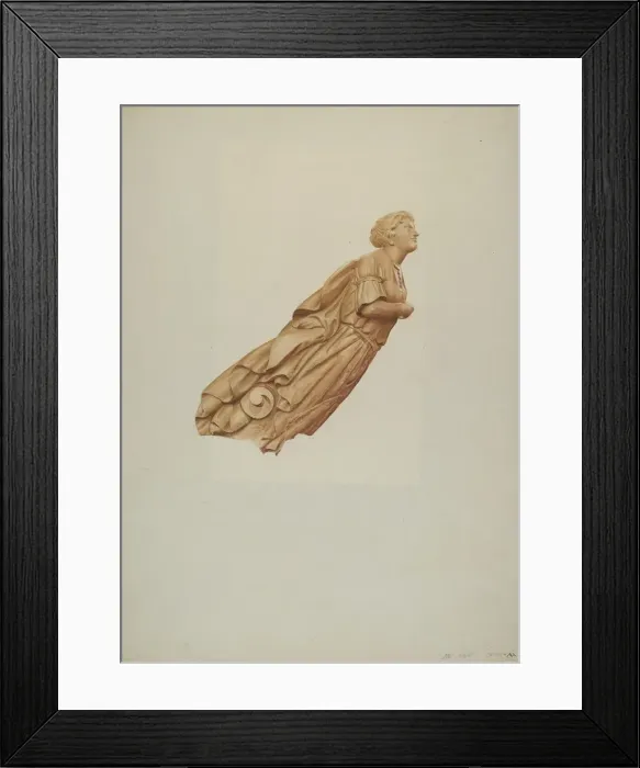Framed Print : The Rhine Figurehead, 1935 / 1942. Creator: Rosamond P Gray Framed Print : The Rhine Figurehead, 1935 / 1942. Creator: Rosamond P Gray