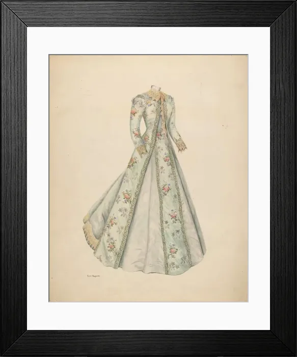 Framed Print : Ball Dress, c. 1938. Creator: Edith Magnette Framed Print : Ball Dress, c. 1938. Creator: Edith Magnette