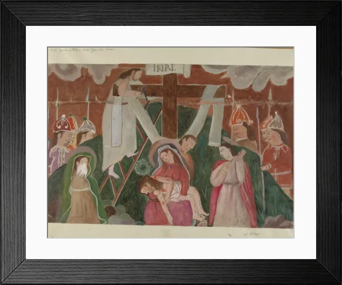 Framed Print : Station of the Cross No. 13: Jesus is Taken Down from the Cross, c. 1936 Framed Print : Station of the Cross No. 13: Jesus is Taken Down from the Cross, c. 1936