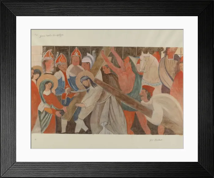 Framed Print : Station of the Cross No. 4: Jesus Meets His Mother, c. 1936 Framed Print : Station of the Cross No. 4: Jesus Meets His Mother, c. 1936