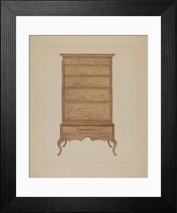 Framed Print : Highboy, 1935 / 1942. Creator: Frederick Jackson Framed Print : Highboy, 1935 / 1942. Creator: Frederick Jackson