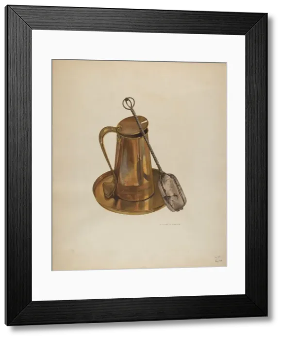 Framed Print : Cape Cod Lighter, 1935 / 1942. Creator: William Ludwig Framed Print : Cape Cod Lighter, 1935 / 1942. Creator: William Ludwig