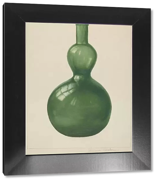 Green Bottle, c. 1938. Creator: Cora Parker