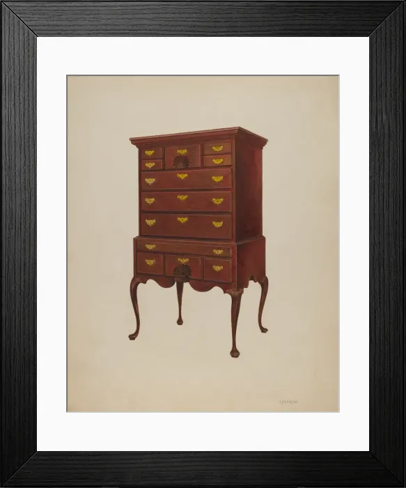 Framed Print : Highboy, 1937. Creator: Arsen Maralian Framed Print : Highboy, 1937. Creator: Arsen Maralian
