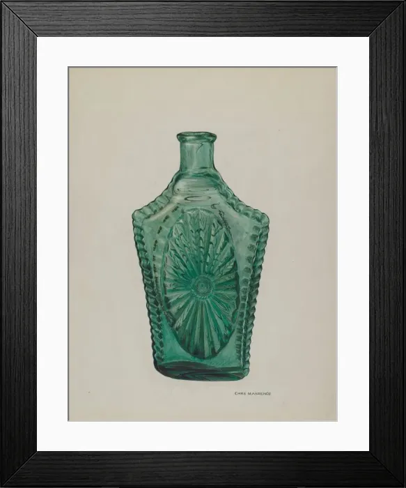Framed Print : Flask, 1935 / 1942. Creator: Chris Makrenos Framed Print : Flask, 1935 / 1942. Creator: Chris Makrenos