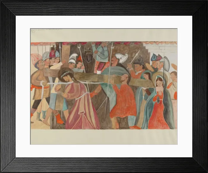 Framed Print : Station of the Cross No. 5: Jesus is Assisted in Carrying His Cross, c. 1936 Framed Print : Station of the Cross No. 5: Jesus is Assisted in Carrying His Cross, c. 1936