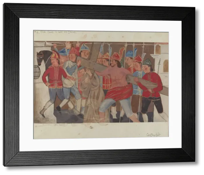 Framed Print : Station of the Cross No. 2: The Cross is Laid on Jesus, c. 1936 Framed Print : Station of the Cross No. 2: The Cross is Laid on Jesus, c. 1936