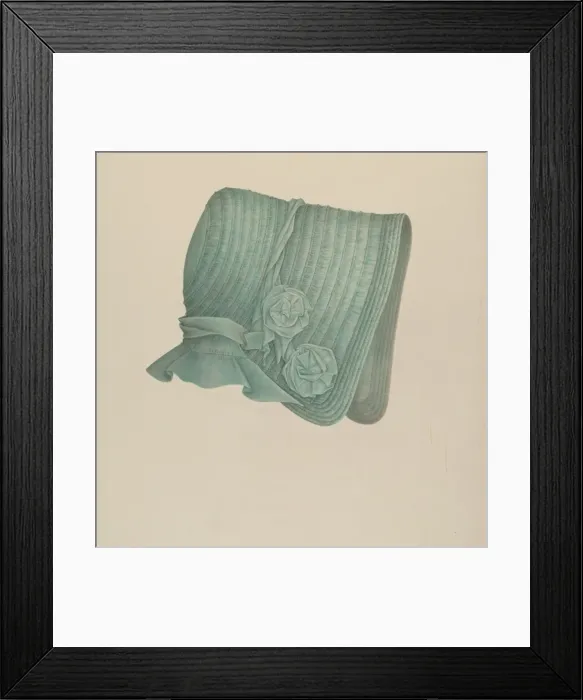 Framed Print : Childs Bonnet, 1935 / 1942. Creator: Melita Hofmann Framed Print : Childs Bonnet, 1935 / 1942. Creator: Melita Hofmann