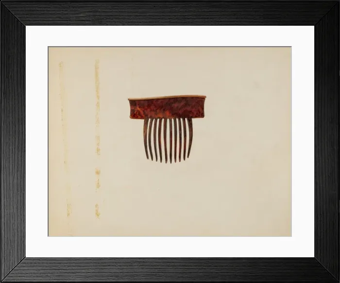 Framed Print : Comb, c. 1940. Creator: Irene Lawson Framed Print : Comb, c. 1940. Creator: Irene Lawson
