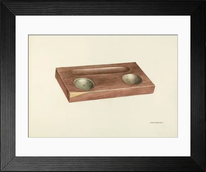 Framed Print : Writing Desk Set, c. 1939. Creator: Ursula Lauderdale Framed Print : Writing Desk Set, c. 1939. Creator: Ursula Lauderdale