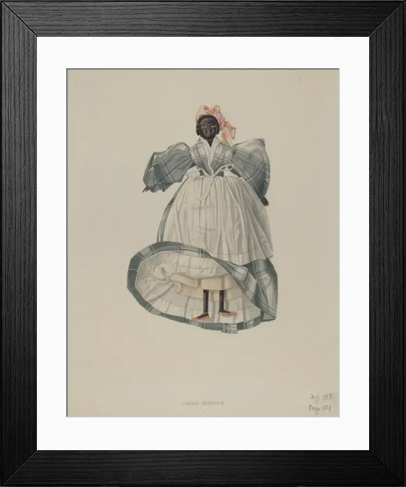 Framed Print : Doll: Black Mama, c. 1938. Creator: Jacob Gielens