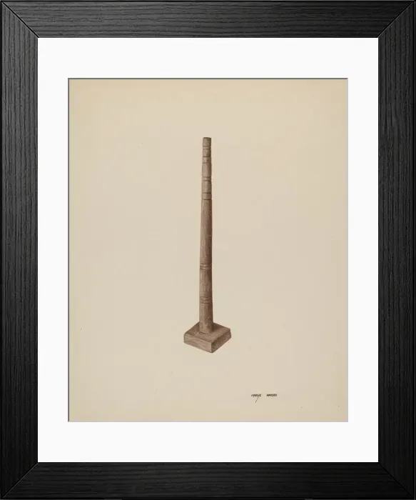 Framed Print : Candlestick, c. 1940. Creator: Mary Hansen Framed Print : Candlestick, c. 1940. Creator: Mary Hansen