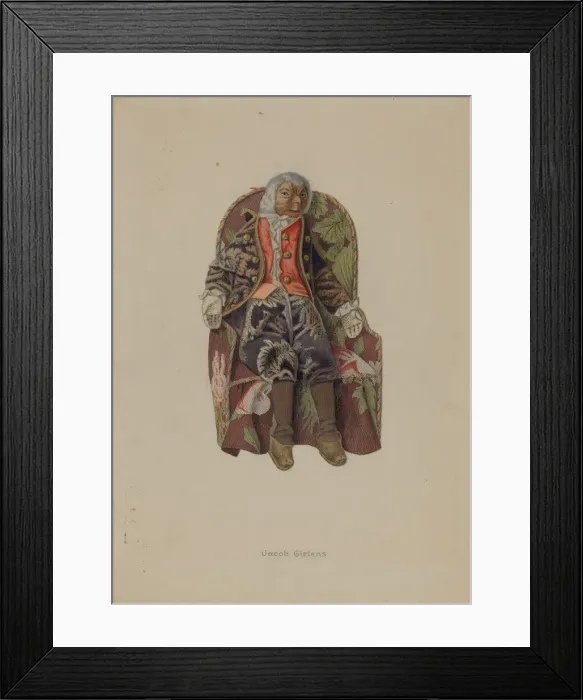 Framed Print : Nut Head Doll, c. 1938. Creator: Jacob Gielens Framed Print : Nut Head Doll, c. 1938. Creator: Jacob Gielens