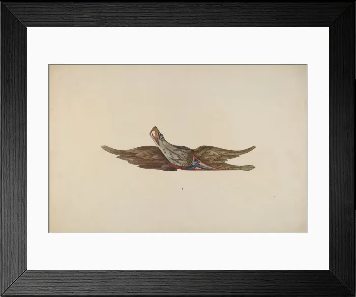 Framed Print : Eagle, c. 1938. Creator: Helen E. Gilman Framed Print : Eagle, c. 1938. Creator: Helen E. Gilman