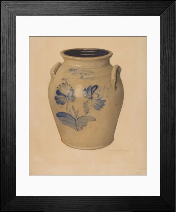 Framed Print : Crock, c. 1938. Creator: George Loughridge Framed Print : Crock, c. 1938. Creator: George Loughridge