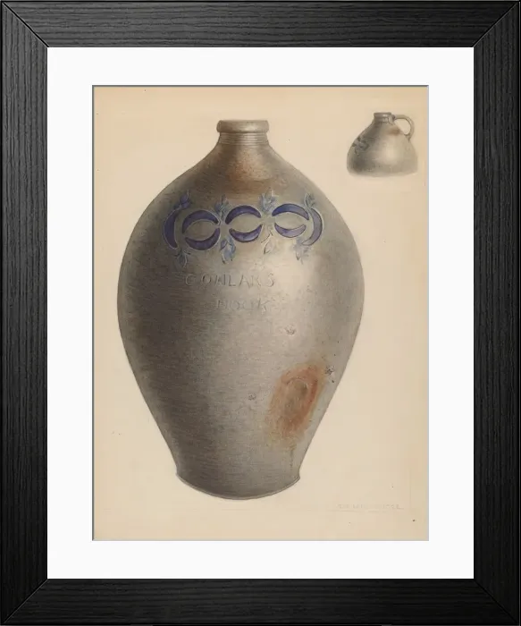 Framed Print : Jug, 1937. Creator: George Loughridge Framed Print : Jug, 1937. Creator: George Loughridge