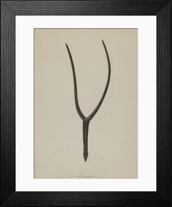 Framed Print : Hay Fork, 1938. Creator: Albert Geuppert Framed Print : Hay Fork, 1938. Creator: Albert Geuppert