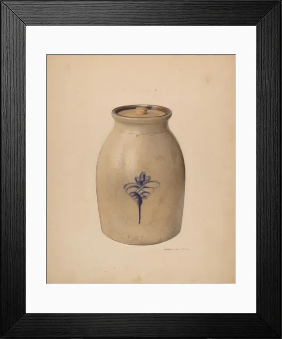 Framed Print : Jar, c. 1938. Creator: George Loughridge Framed Print : Jar, c. 1938. Creator: George Loughridge