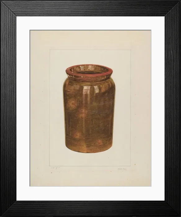 Framed Print : Preserving Jar, 1938. Creator: Frank J Mace Framed Print : Preserving Jar, 1938. Creator: Frank J Mace