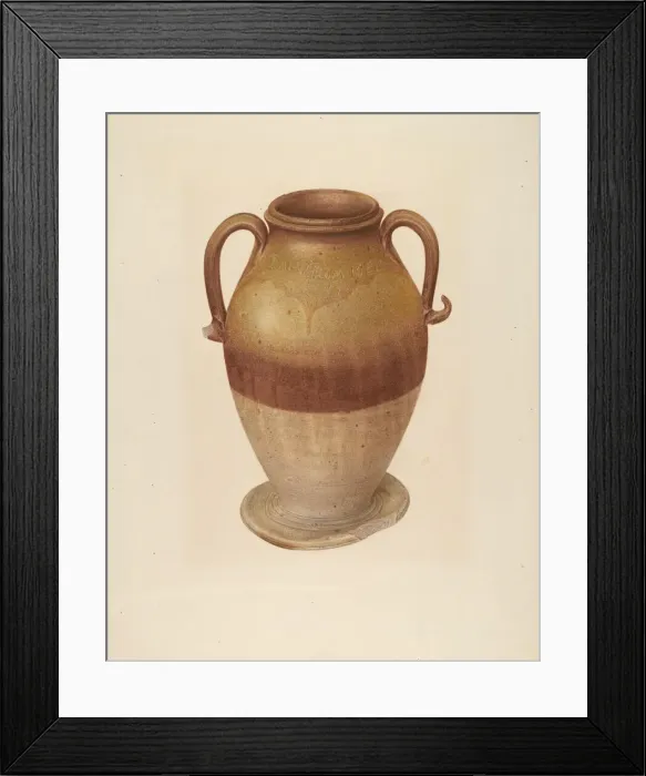 Framed Print : Vase, c. 1939. Creator: Isadore Goldberg Framed Print : Vase, c. 1939. Creator: Isadore Goldberg