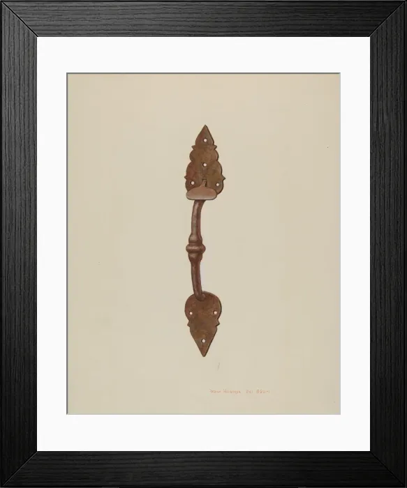 Framed Print : Suffolk Latch, c. 1939. Creator: Regina Henderer