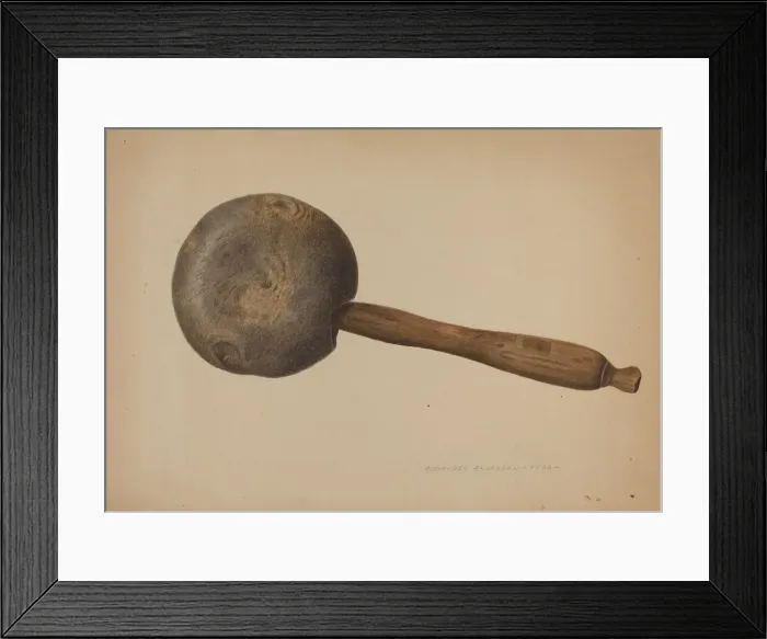 Framed Print : Saddlers Mallet, 1940. Creator: Alexander Anderson Framed Print : Saddlers Mallet, 1940. Creator: Alexander Anderson