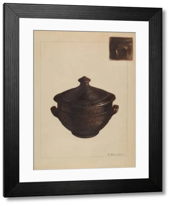 Framed Print : Sugar Bowl, 1935 / 1942. Creator: Nicholas Amantea Framed Print : Sugar Bowl, 1935 / 1942. Creator: Nicholas Amantea