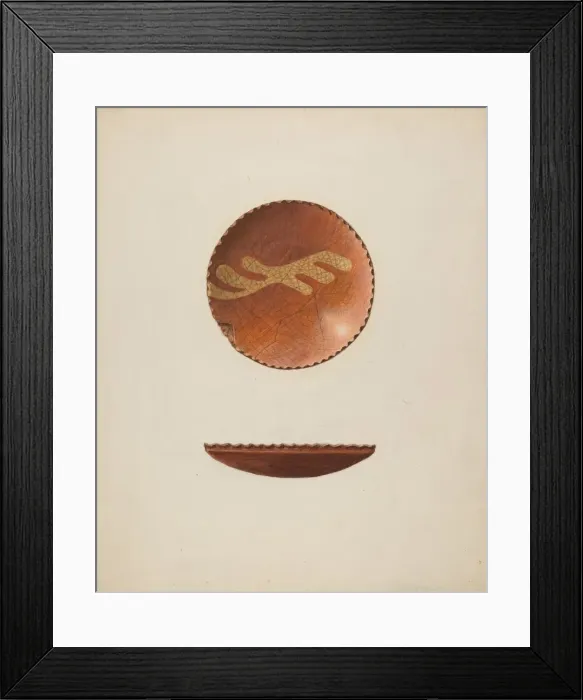 Framed Print : Dish, c. 1940. Creator: Isadore Goldberg Framed Print : Dish, c. 1940. Creator: Isadore Goldberg