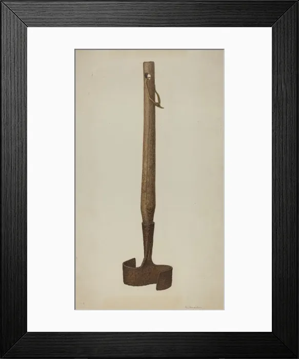 Framed Print : Pa. German Meat Chopper, 1935 / 1942. Creator: Nicholas Amantea Framed Print : Pa. German Meat Chopper, 1935 / 1942. Creator: Nicholas Amantea