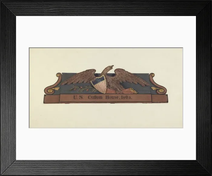 Framed Print : Eagle, c. 1938. Creator: Jane Iverson Framed Print : Eagle, c. 1938. Creator: Jane Iverson
