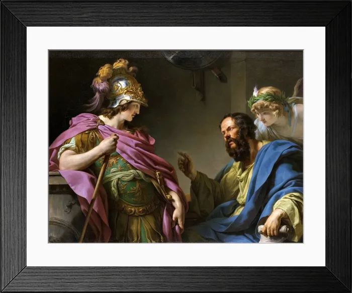 Framed Print : Alcibades Being Taught By Socrates, 1776. Creator: Vincent Framed Print : Alcibades Being Taught By Socrates, 1776. Creator: Vincent