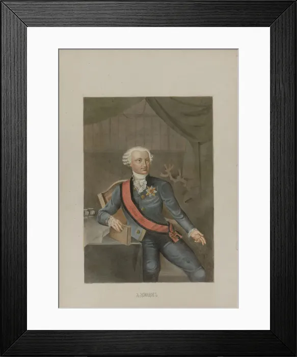 Framed Print : Alexander Grigorievich Demidov (1737-1803), 1862. Creator: Znamensky Framed Print : Alexander Grigorievich Demidov (1737-1803), 1862. Creator: Znamensky