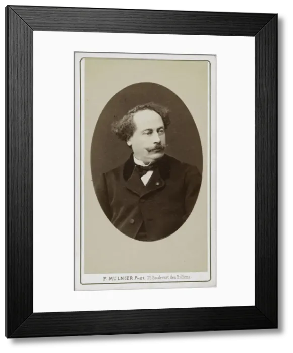 Framed Print : Alexandre Dumas, fils (1824-1895), 1895. Creator: Mulnier, Ferdinand (1817-1891) Framed Print : Alexandre Dumas, fils (1824-1895), 1895. Creator: Mulnier, Ferdinand (1817-1891)