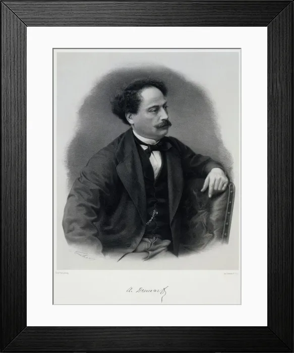 Framed Print : Alexandre Dumas, fils (1824-1895), Mid of the 19th cen. Creator: Fuhr Framed Print : Alexandre Dumas, fils (1824-1895), Mid of the 19th cen. Creator: Fuhr