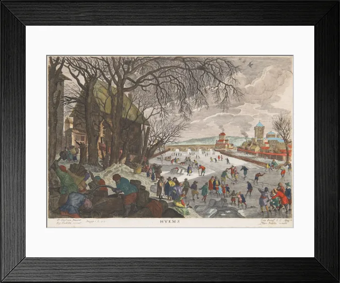 Framed Print : Allegory of Winter, 1620. Creator: Sadeler, Aegidius (1575-1629) Framed Print : Allegory of Winter, 1620. Creator: Sadeler, Aegidius (1575-1629)