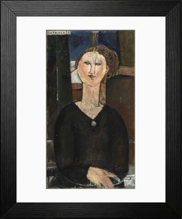 Framed Print : Antonia, 1915. Creator: Modigliani, Amedeo (1884-1920) Framed Print : Antonia, 1915. Creator: Modigliani, Amedeo (1884-1920)