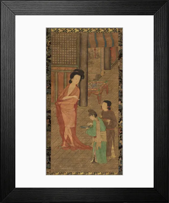 Framed Print : Yang Guifei after bathing. Creator: Zhou Fang (Chou Fang) (c. 730-800) Framed Print : Yang Guifei after bathing. Creator: Zhou Fang (Chou Fang) (c. 730-800)