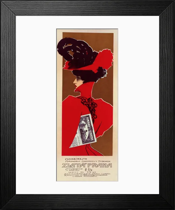 Framed Print : Zlata Praha, 1898. Creator: Oliva, Vaclav (1861-1928) Framed Print : Zlata Praha, 1898. Creator: Oliva, Vaclav (1861-1928)