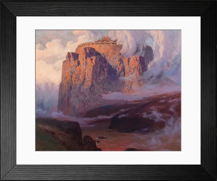 Framed Print : Valhalla, before 1911. Creator: Prinz, Karl Ludwig (1875-1944) Framed Print : Valhalla, before 1911. Creator: Prinz, Karl Ludwig (1875-1944)