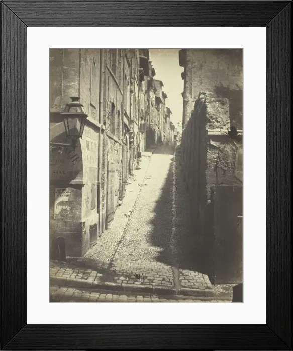 Framed Print : Rue des Grands Carmes, Vue prise de la Rue Ste. Marthe, 1862. Creator: Albert Terris Framed Print : Rue des Grands Carmes, Vue prise de la Rue Ste. Marthe, 1862. Creator: Albert Terris