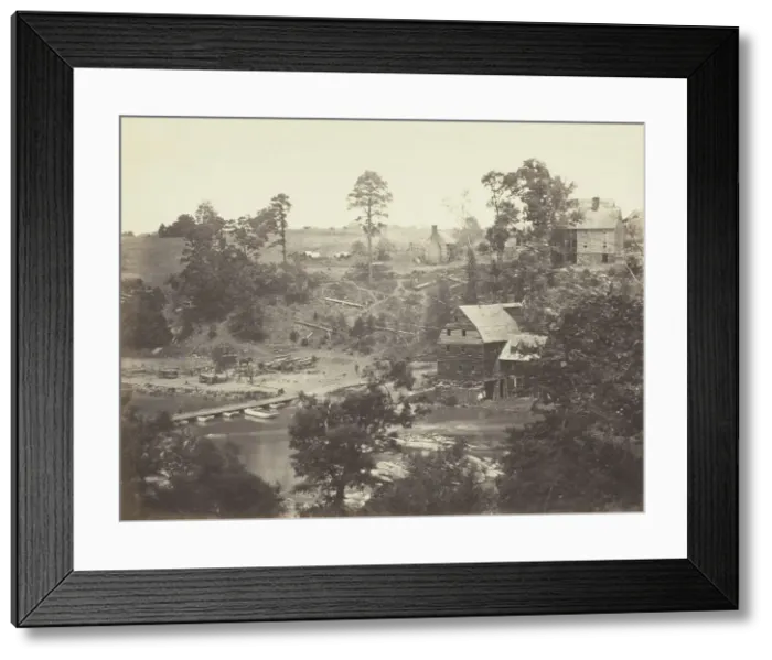 Framed Print : Jericho Mills, North Anna, Virginia, May 1864. Creator: Alexander Gardner Framed Print : Jericho Mills, North Anna, Virginia, May 1864. Creator: Alexander Gardner
